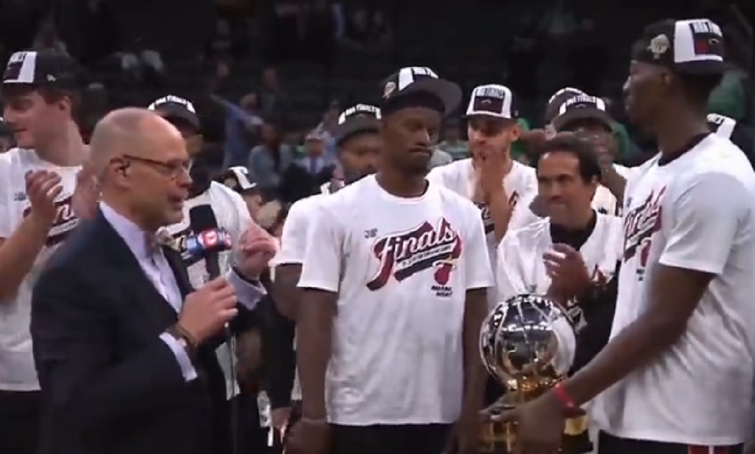 Jimmy Butler on the stage