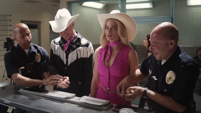 margot robbie in the barbie trailer