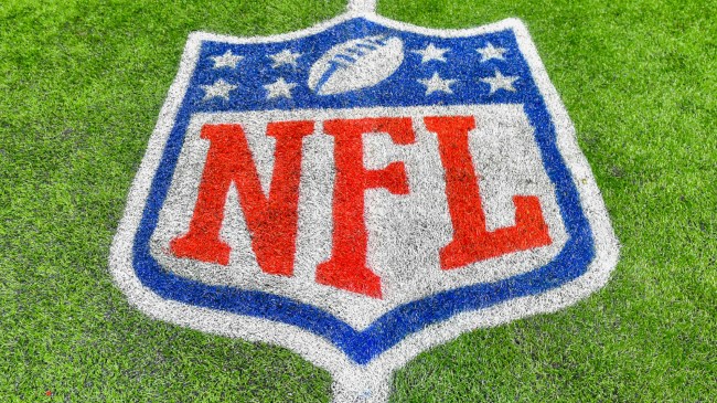 NFL logo on field
