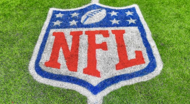 nfl logo on green grass