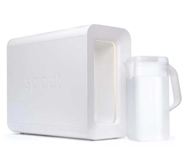 Spout water filtration system