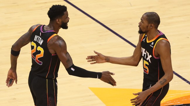 Suns stars Deandre Ayton and Kevin Durant