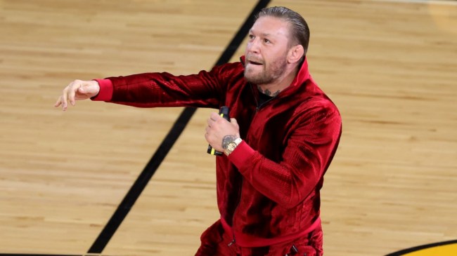 Conor McGregor at Miami Heat game