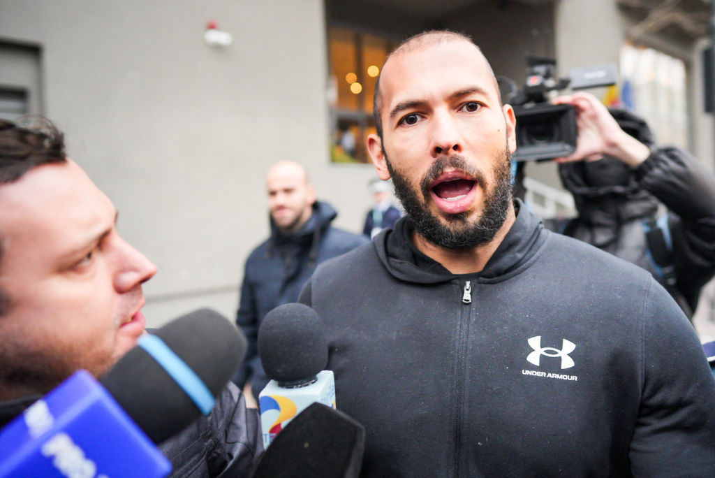 Andrew Tate speaking out
