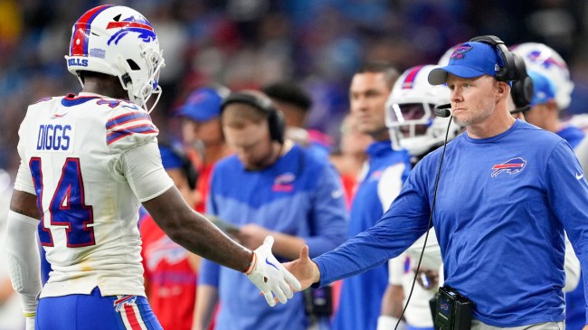 Bills HC Sean McDermott and WR Stefon Diggs