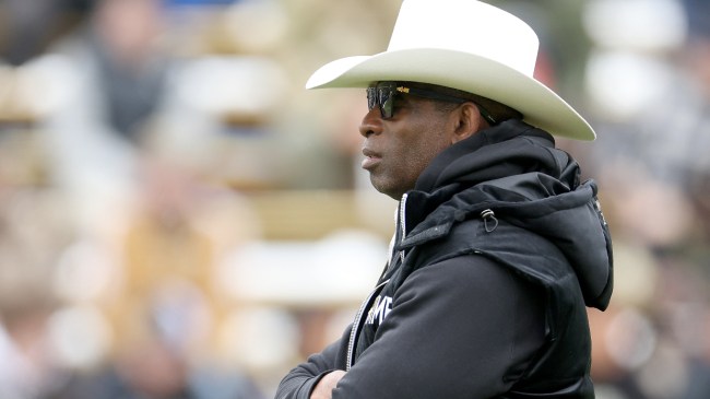 Deion Sanders at the Colorado spring game.