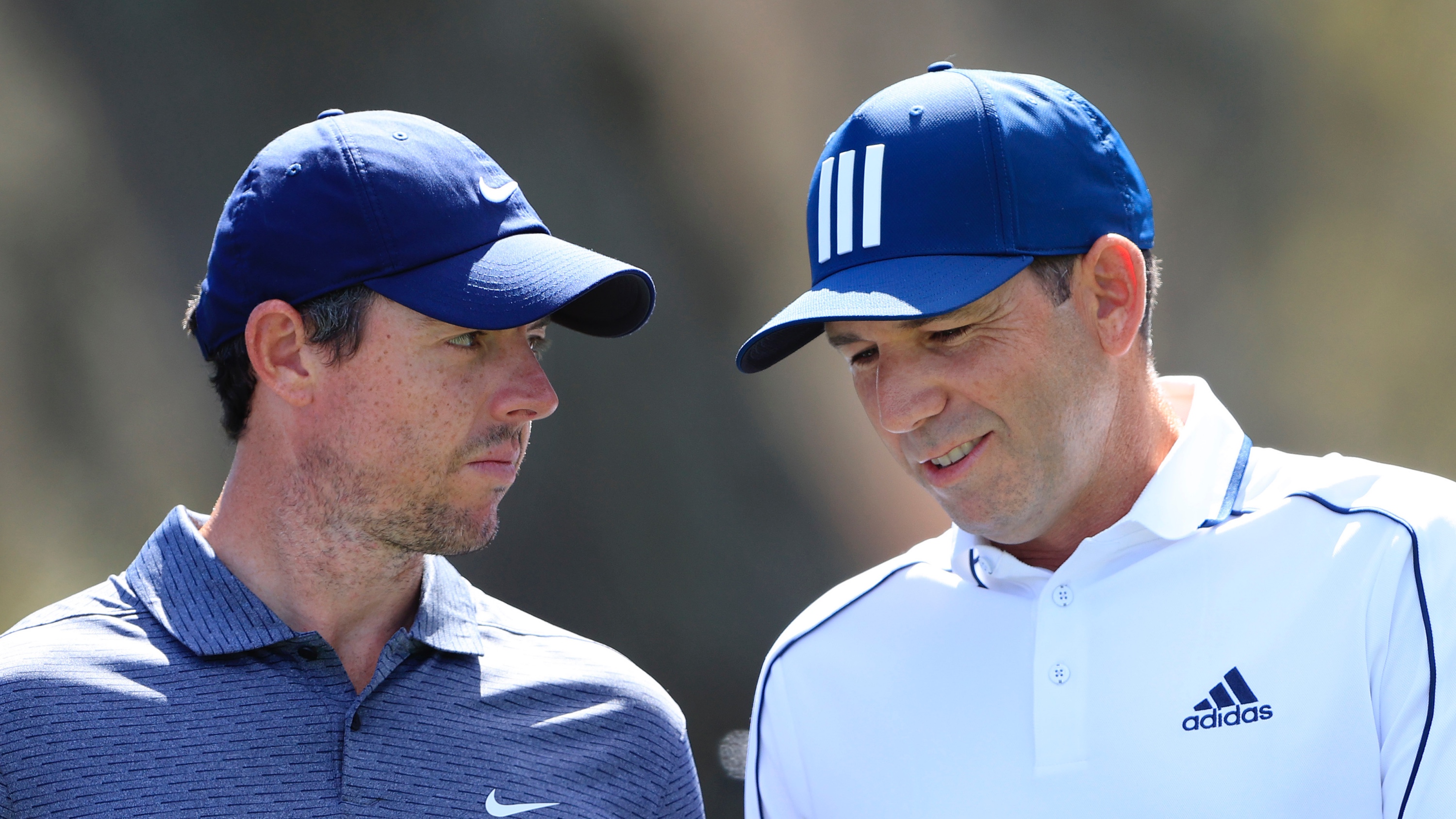 golfers Rory McIlroy and Sergio Garcia