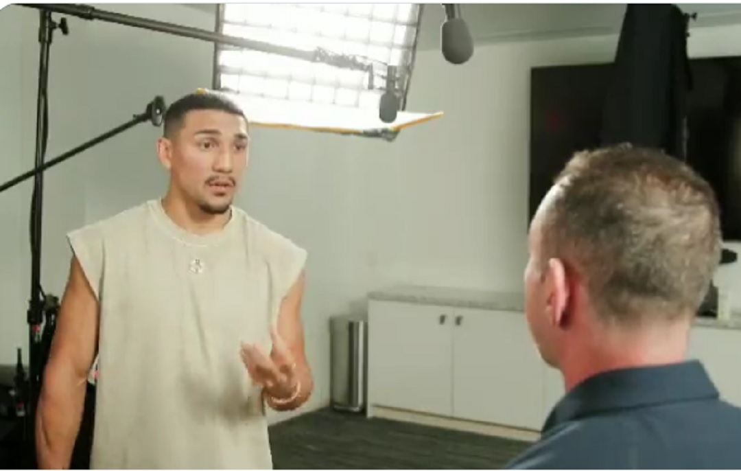 Teofimo Lopez during interview 