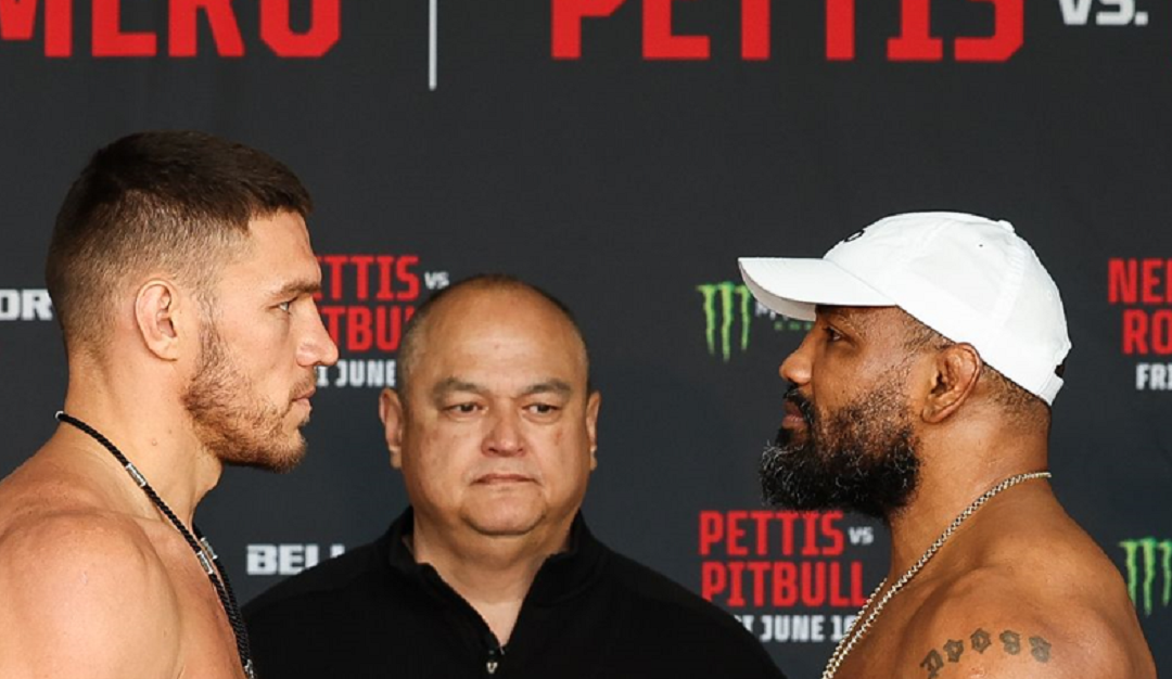Yoel Romero faces off against Vadim Nemkow