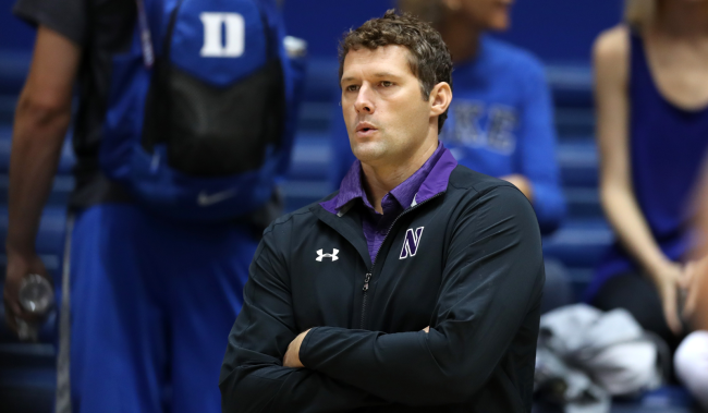 Northwestern volleyball coach Shane Davis