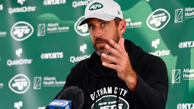 aaron rodgers speaking to the media
