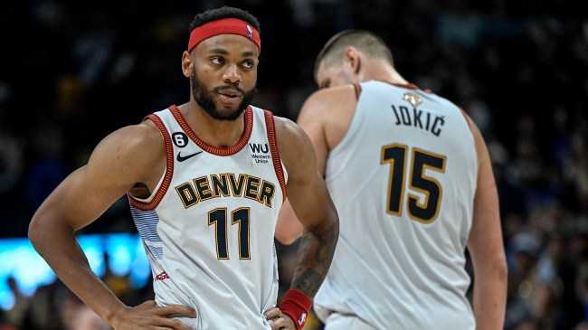 Nuggets teammates Bruce Brown and Nikola Jokic