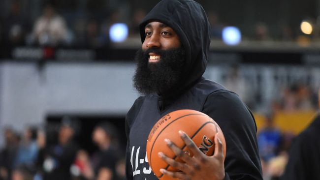 james harden wearing all black