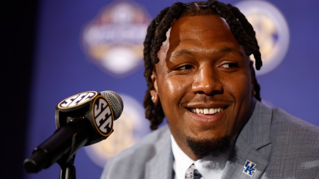 JJ Weaver speaks at SEC Media Days.