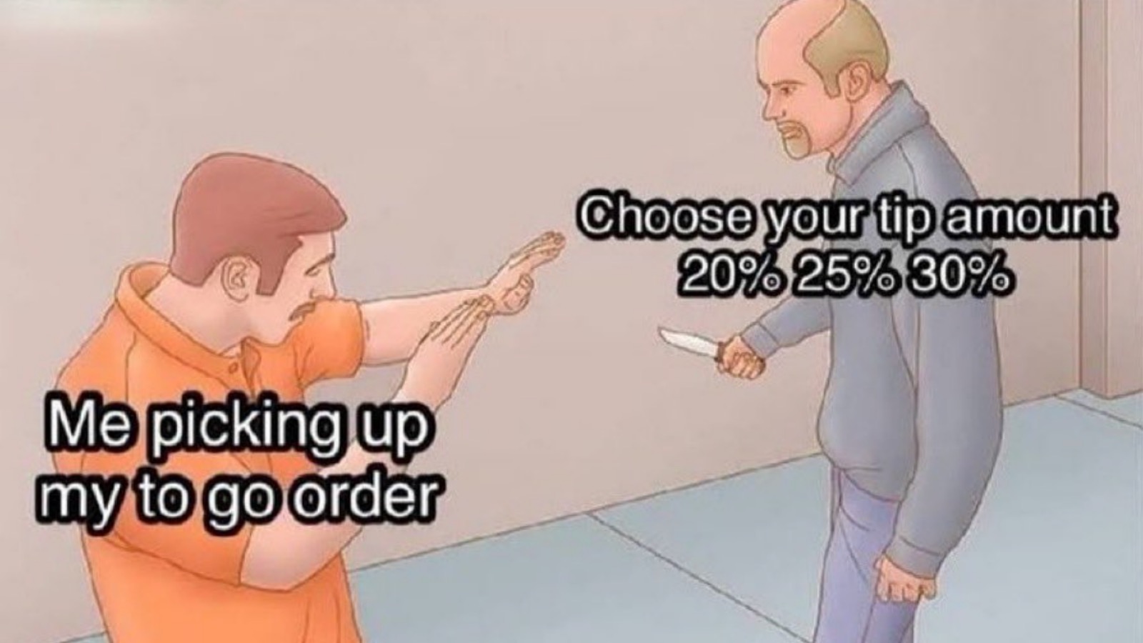 meme about out of control tipping