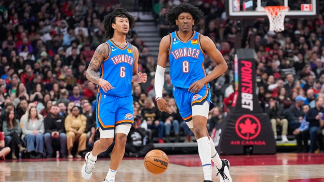 Thunder players Jaylin and Jalen Williams
