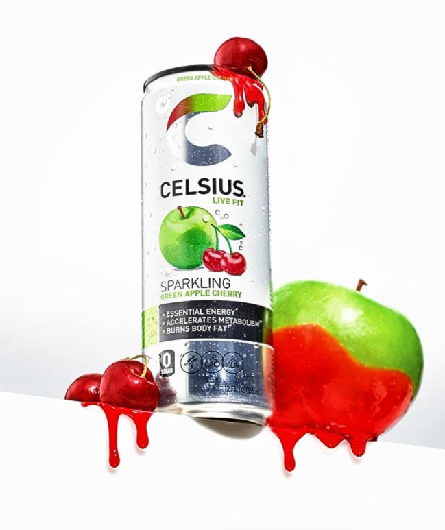 CELSIUS Sparkling Green Apple Cherry