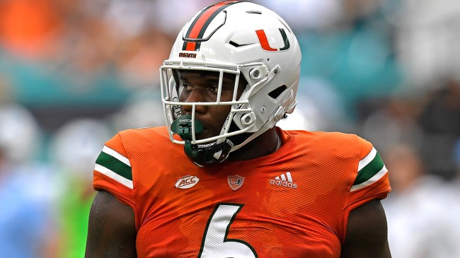 FSU tackle Darrell Jackson Jr. during his time at Miami