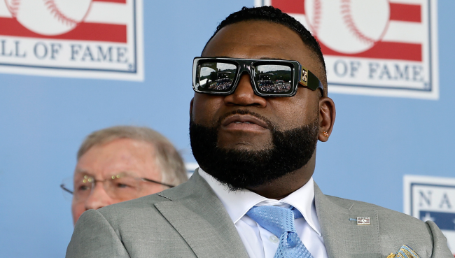 David Ortiz at Hall of Fame ceremony