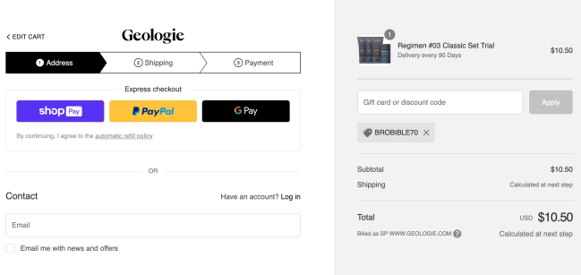 Geologie order with BroBible discount