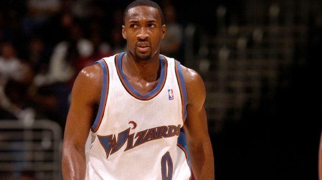Gilbert Arenas on the floor