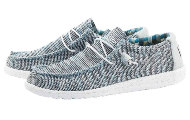 Wally Sox Moccasins in Ice Grey; shop HEYDUDE Labor Day Sale