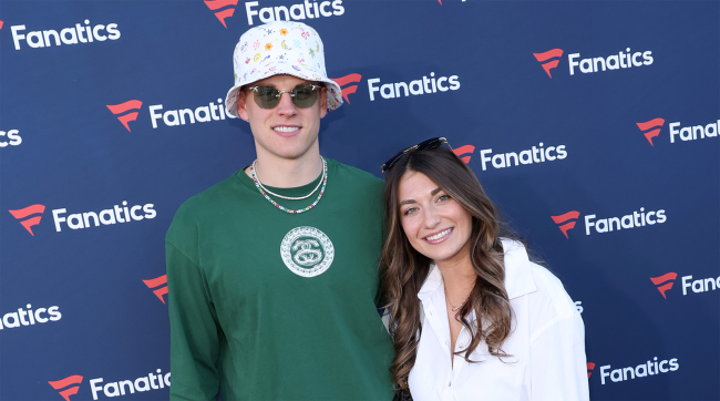 Joe Burrow Olivia Holzmacher Fanatics Super Bowl Party