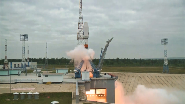 Luna-25 lunar station launch
