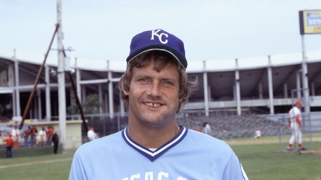 George Brett on the field