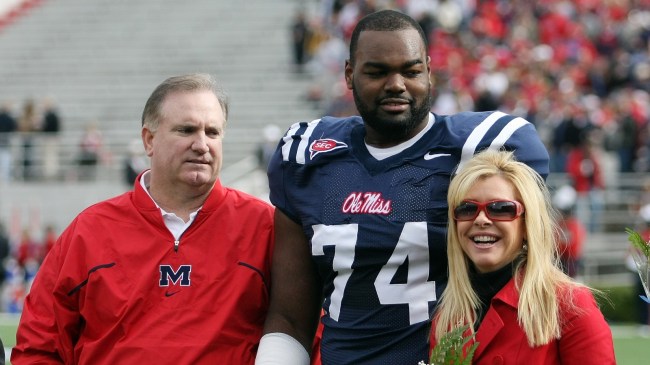 Michael Oher with the Tuohy family