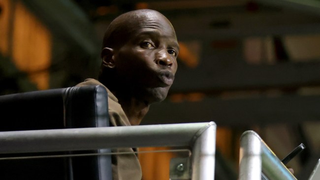 Chad Johnson attends a Fan Controlled Football League game in Atlanta.