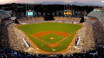 Dodger Stadium Transforms Into Island After Tropical Storm Floods L.A.