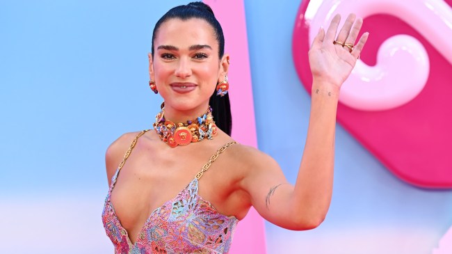 dua lipa at the premiere of barbie