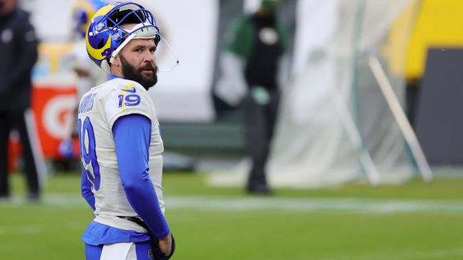 former nfl qb blake bortles with the rams