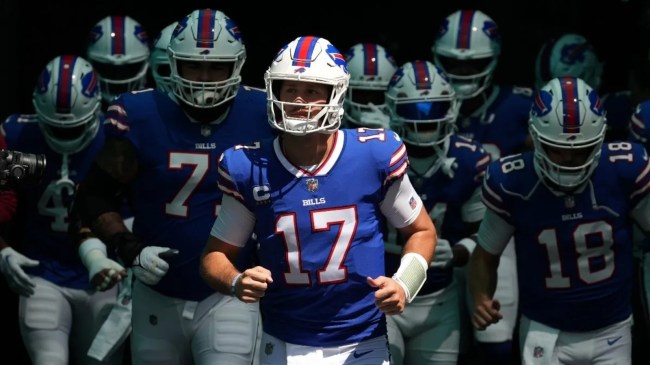 Josh Allen and Bills teammates