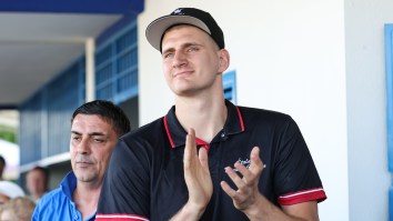 Nikola Jokic Is Standing On A Chair Dancing To Serbian Music In The Club And Living His Best Life