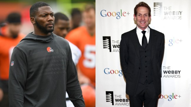 Ryan Clark and Skip Bayless