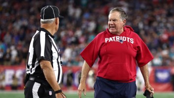 NFL Fans Laugh After Bill Belichick’s Unique Challenge Flag Throw