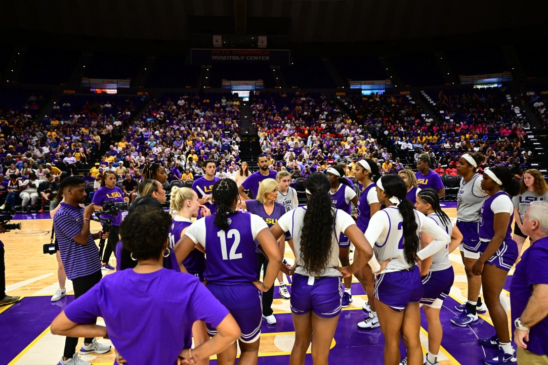 LSU Women's Basketball Practice Hailey Van Lith Angel Reese