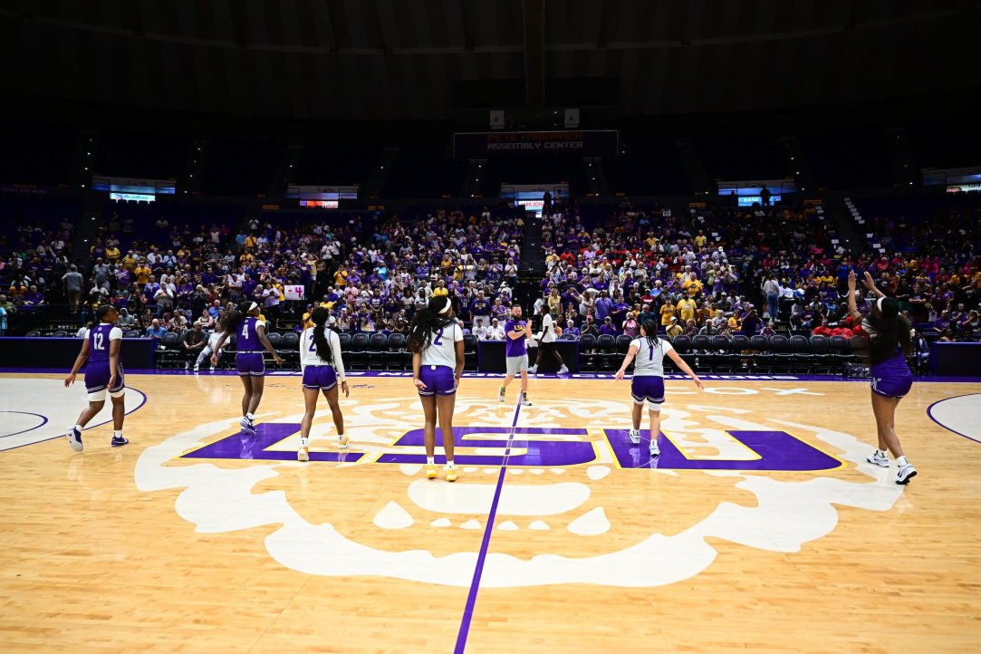LSU Women's Basketball Practice Hailey Van Lith Angel Reese
