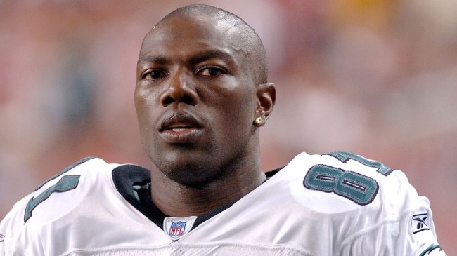 Terrell Owens on the field