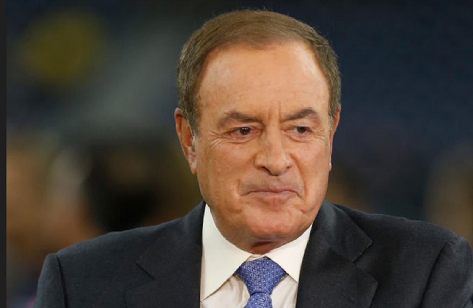Al Michaels on the field