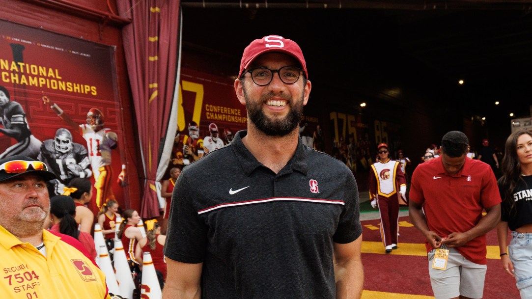 Andrew Luck is currently coaching high school football in Palo Alto