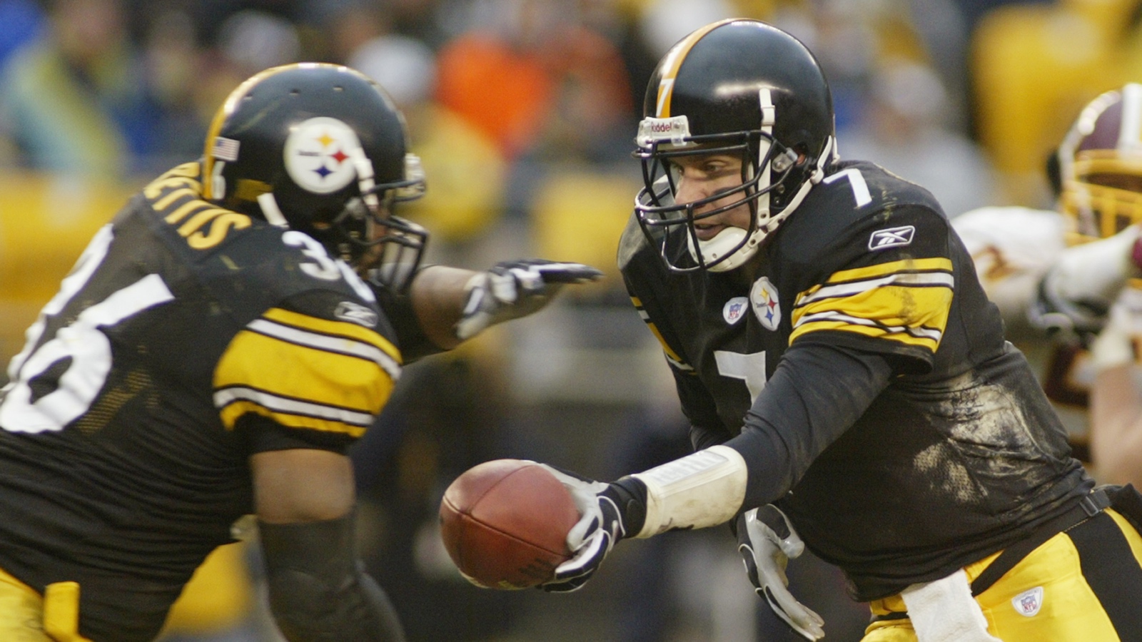 Jerome Bettis and Ben Roethlisberger