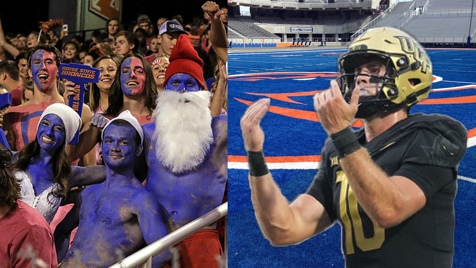 Boise State Smurf Turf Blue UCF Football