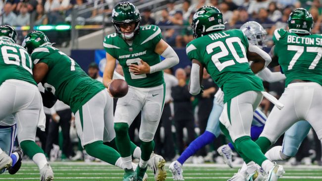 breece hall playing against the cowboys