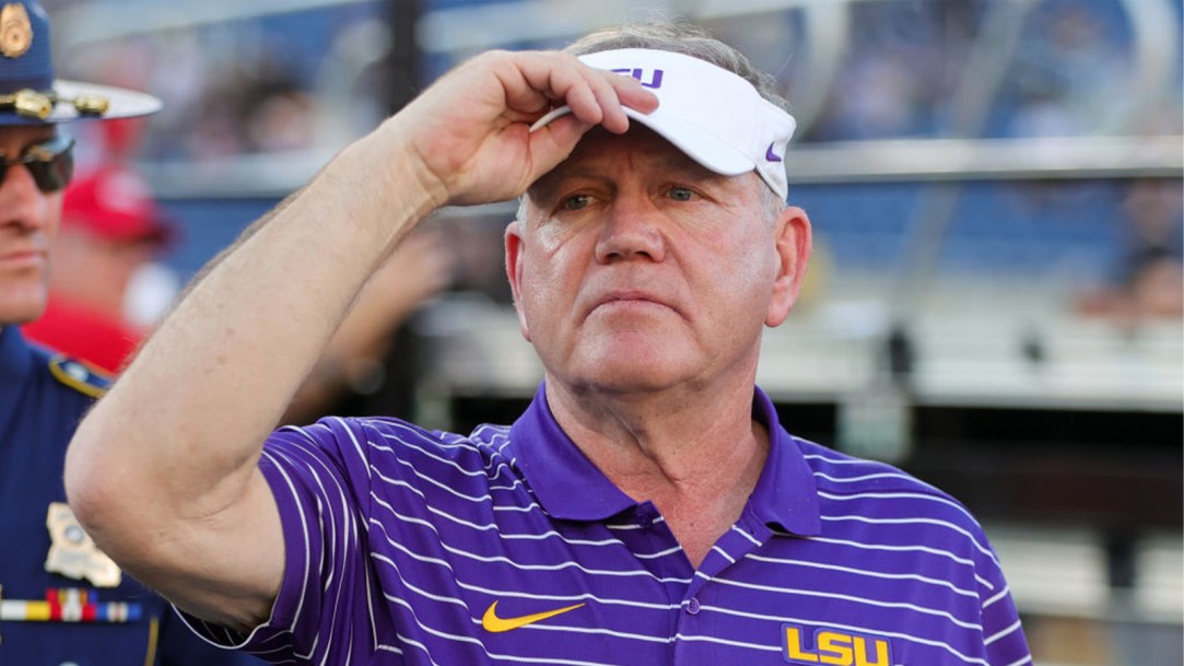 LSU's NIL collective auction Brian Kelly Jordan sneakers