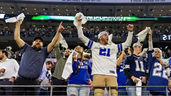 Total Mayhem As Hundreds Of Cowboys Fans Bull Rush Into AT&T Stadium Like Black Friday At Best Buy