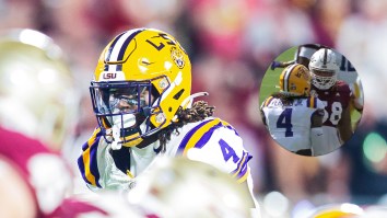 Punches Fly, Headbutting Mayhem Ensues As LSU LB Harold Perkins Causes Total Pandemonium