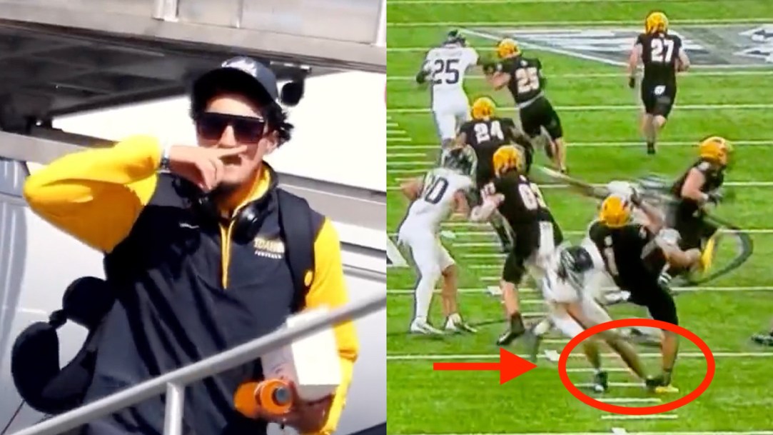 Idaho College Football Kicker Ricardo Chavez Dirty Hit